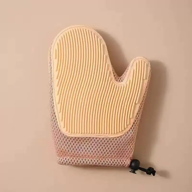 2 in 1 Pet Fur Glove & Cat Hair Remover Glove Dog Grooming Glove Brush for Shedding Massage for Cleaner Clothes Couch Carpet