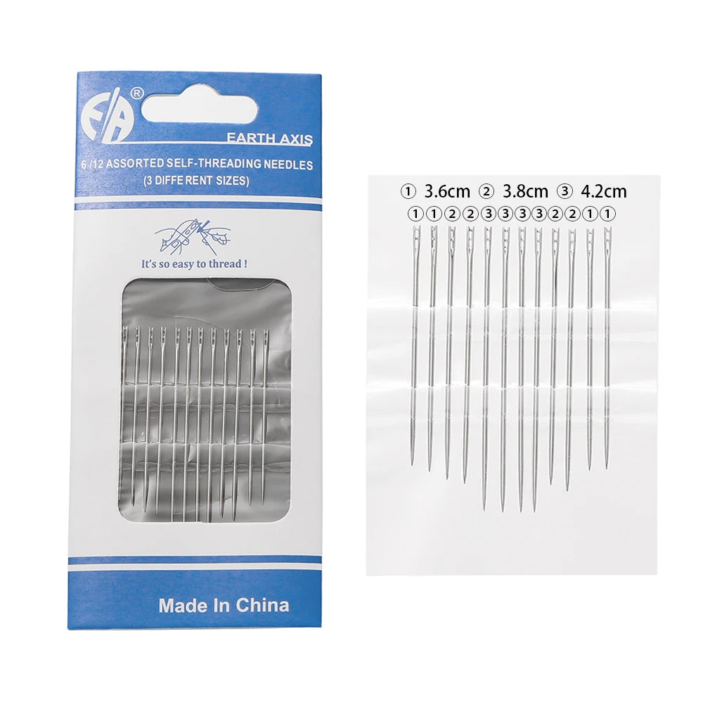 Side Hole Blind Sewing Needles Canada Elderly Self-Threading Needles Household DIY Jewelry Beading Embroidery Mending Sewing Tool