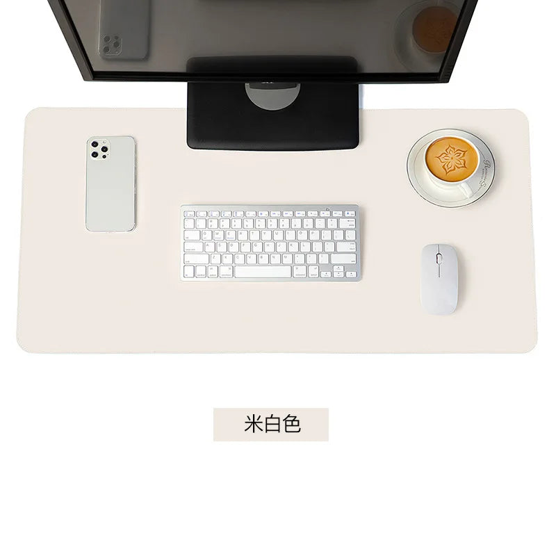 White canada mousepad Portable Mouse pad large Gaming Waterproof Non-slip PU Suede Desk Mat Computer Keyboard desk pad Mats