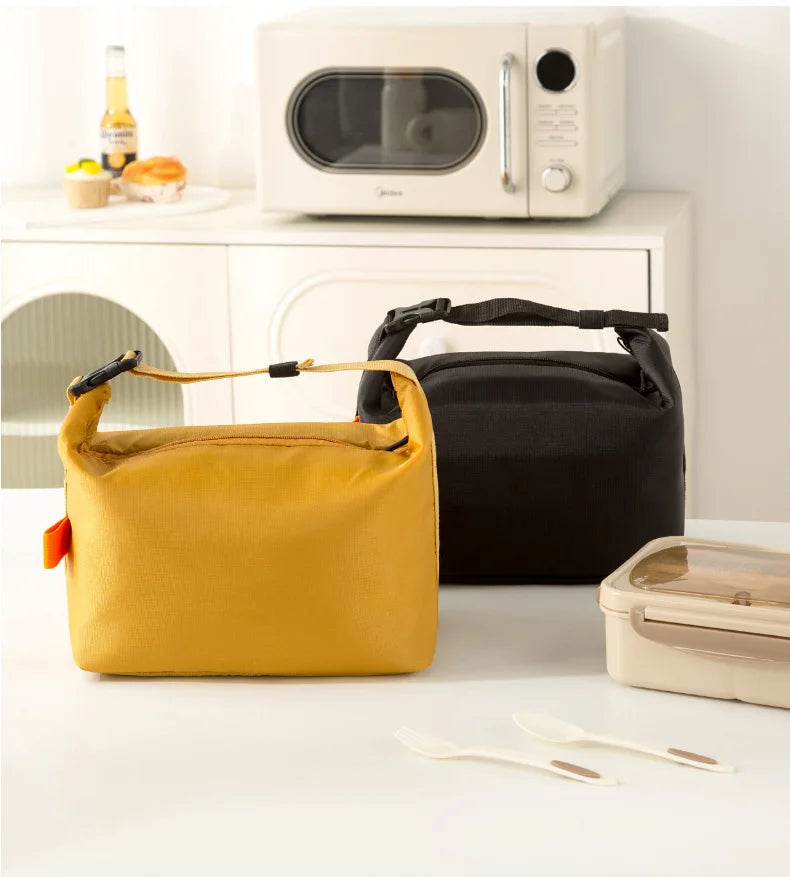 Large-Capacity Insulated Lunch Bag USA Foldable Waterproof Aluminum Foil Bento Bag for Office, Travel & School