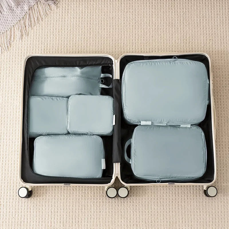 3/5/6PCS Travel Clothes Storage Bags USA Portable Suitcase Organizer Packing Cubes for Shoes, Clothes & Luggage Organization