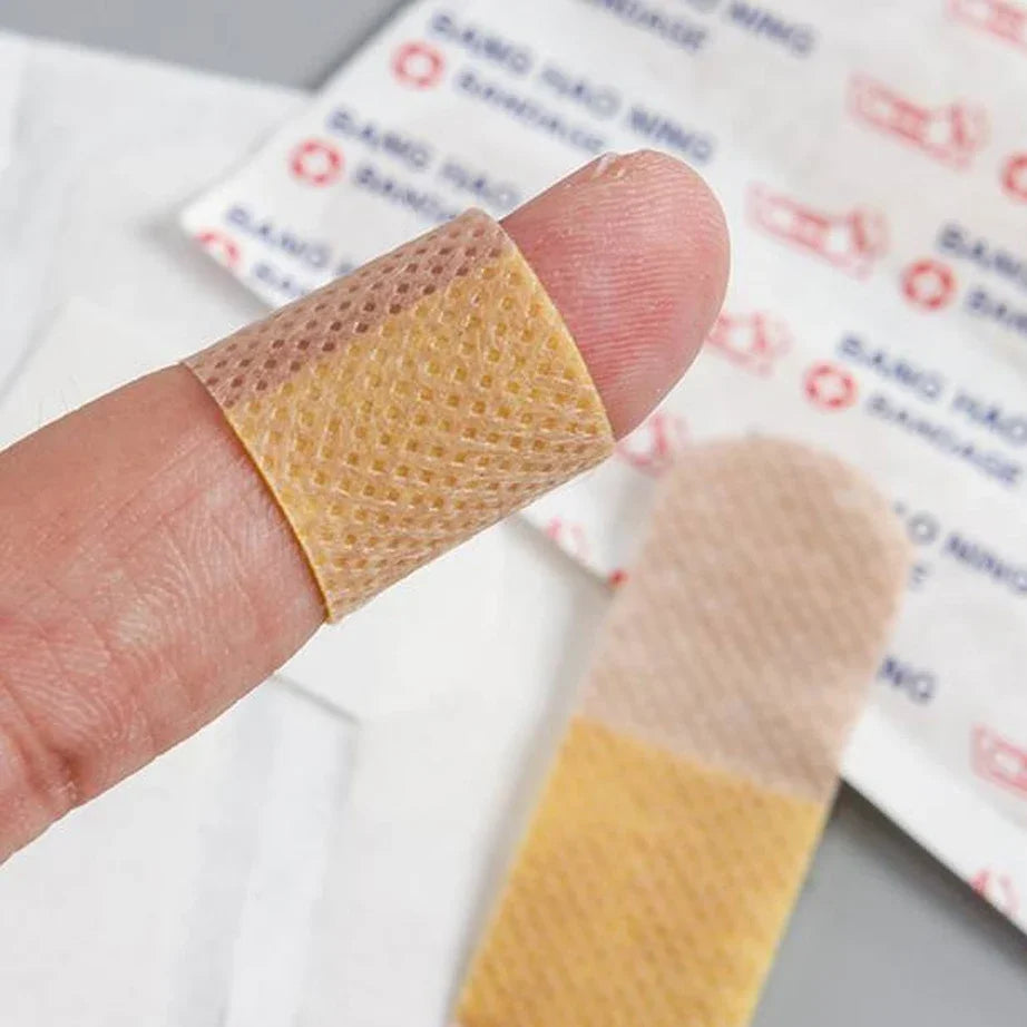 50/100PCS Waterproof Breathable Adhesive Plasters Canada Wound Dressing Hemostasis Stickers First Aid Medical Gauze Bandages Band-Aids