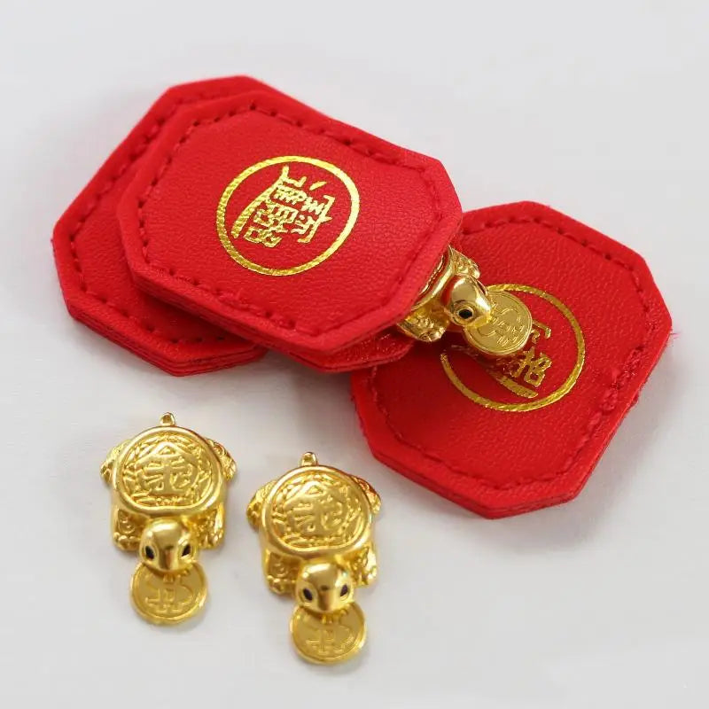 Lucky USA Turtle Wallet Charm Money-biting Turtle Ornaments Decor For Longevity Protection & Financial Stability
