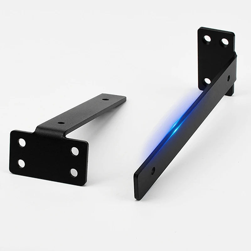 1 Set Heavy Duty Cast Iron Shelves Brackets Floating Shelf Brackets 4MM Thicked Invisible L Brackets For Shelves Support