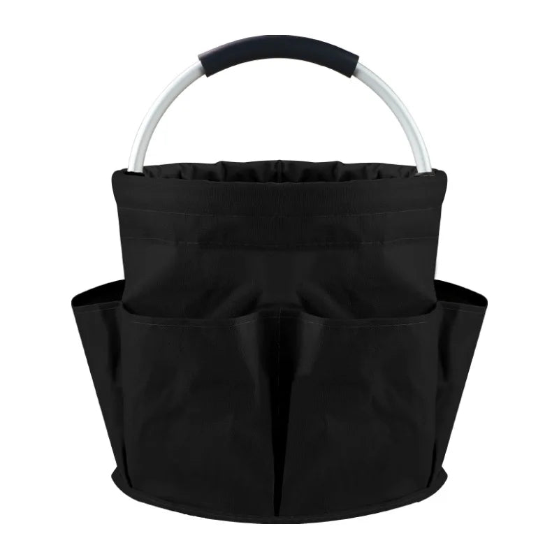 Portable Cleaning Caddy 17L Foldable Cleaning Bucket with Handle Organizer Bag for Towels Cleaning Tools Bathroom Kitchen Home
