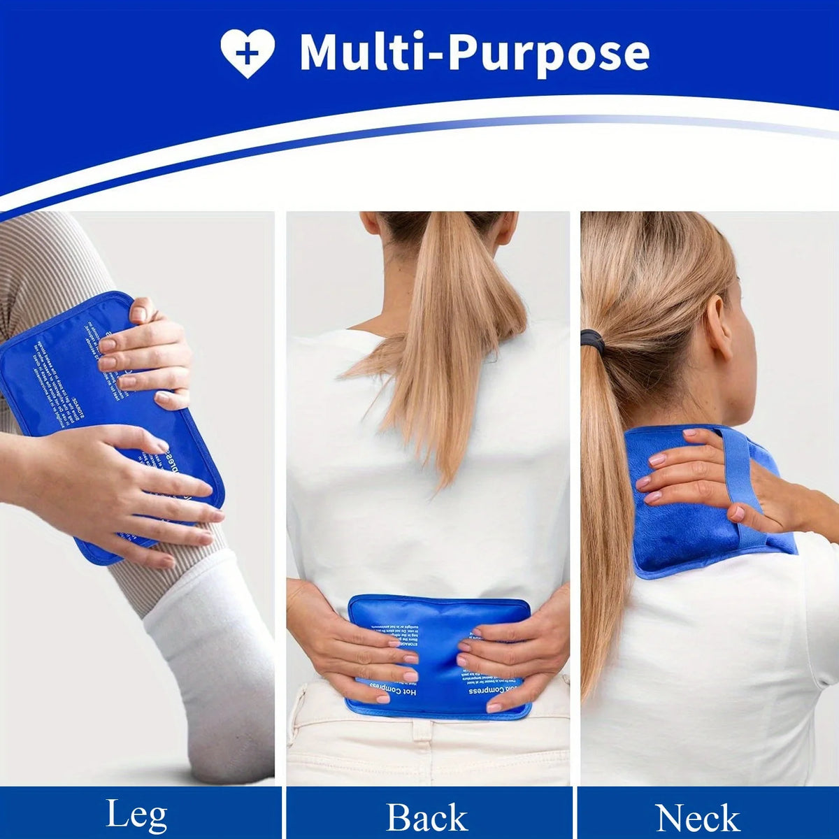 Large Reusable Gel Ice Packs USA Hot & Cold Therapy Packs for Shoulder, Legs, Knee, Back & Hip Muscle Recovery and Comfor