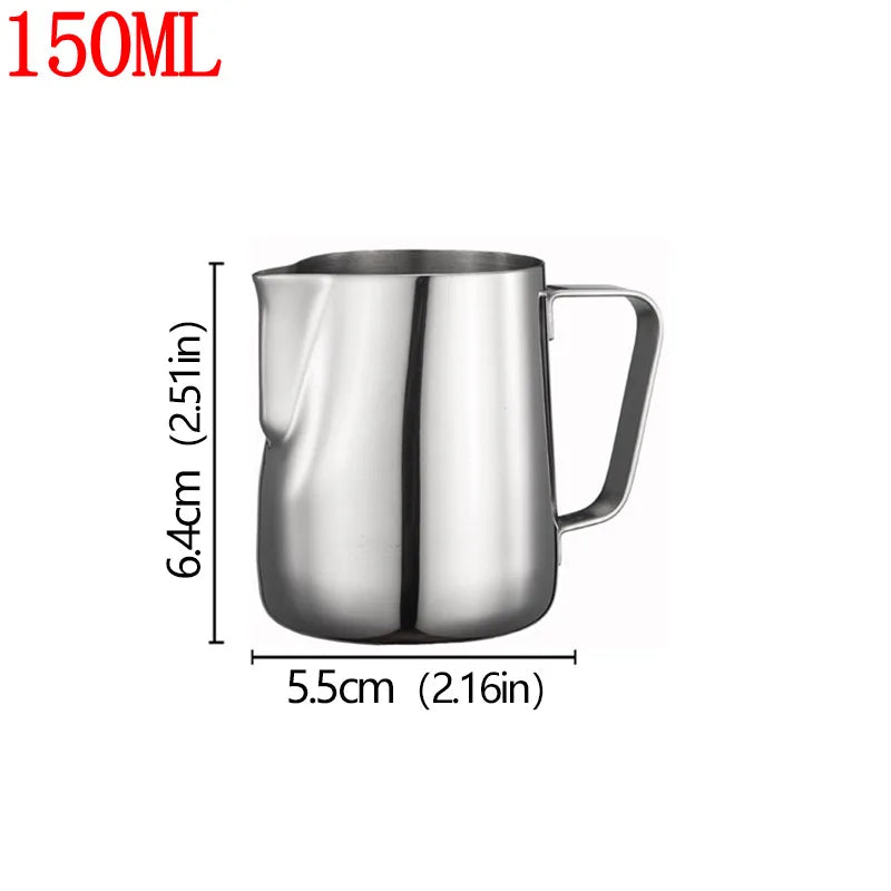 Stainless Steel Milk Frother Jug Canada Coffee Milk Frothing Pitcher Measurement Jug Espresso Barista Tool Coffee Accessories