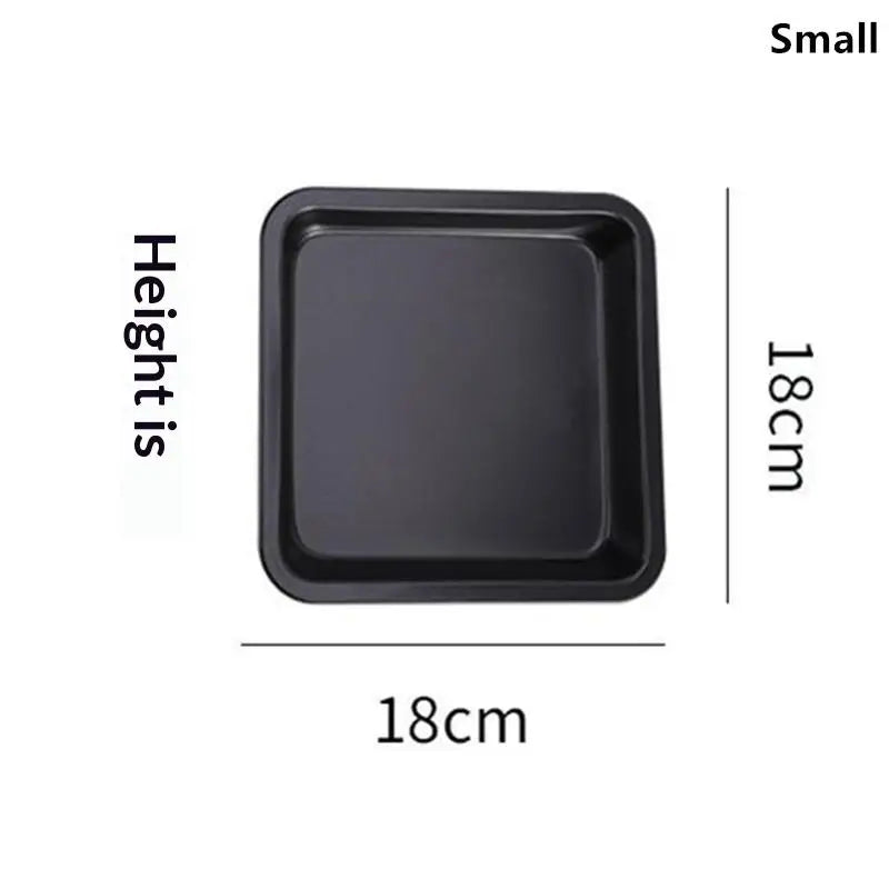 6/8 Inch Non-stick Square Baking Tray, Carbon Steel Oven Bakeware, Toast Bread Pizza Pie Cake Baking Mold Pan
