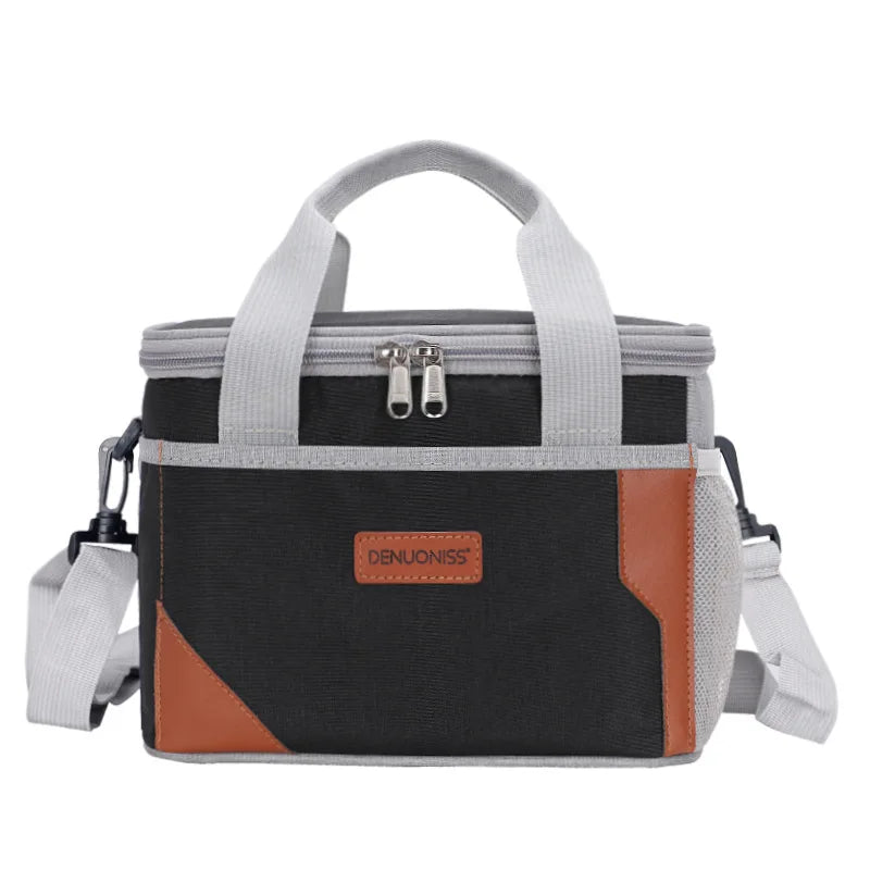New Simple Lunch Bag USA Thick Aluminum Foil Oxford Cloth Waterproof Insulated Cooler Bag for Work, Students & Outdoor Food Storage