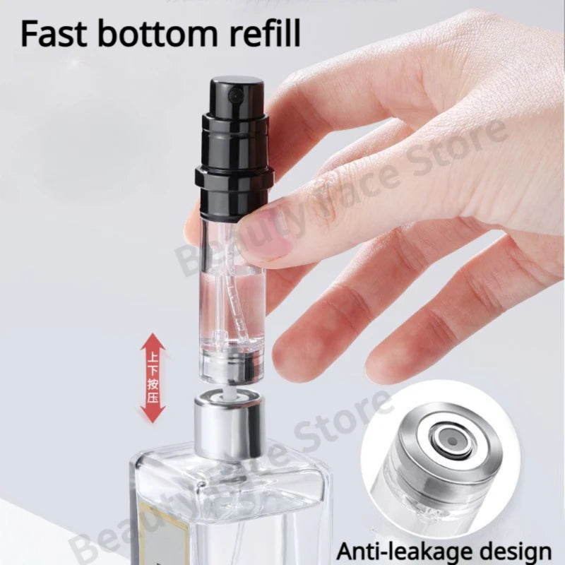 10ml 5ml USA Mini Bottom Filling Perfume Spray Dispenser Bottles Cosmetic Refillable Spray Atomizer Portable Liquid Container Bottle