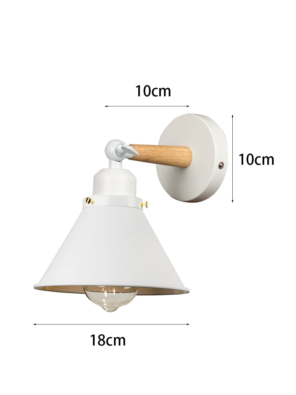 Wooden Nordic Industrial Wall Light Industrial Indoor Lighting Bedside Bathroom Bedroom Lamp Sconce Wall Light Fixture Decor