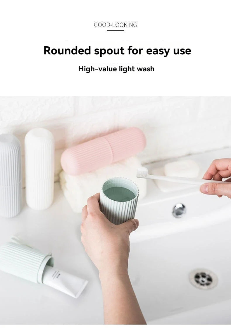 USA Toothpaste Toothbrush Protect Holder Case Travel Camping Storage Box Protect Toothbrush Toothpaste from Dirt and Damage