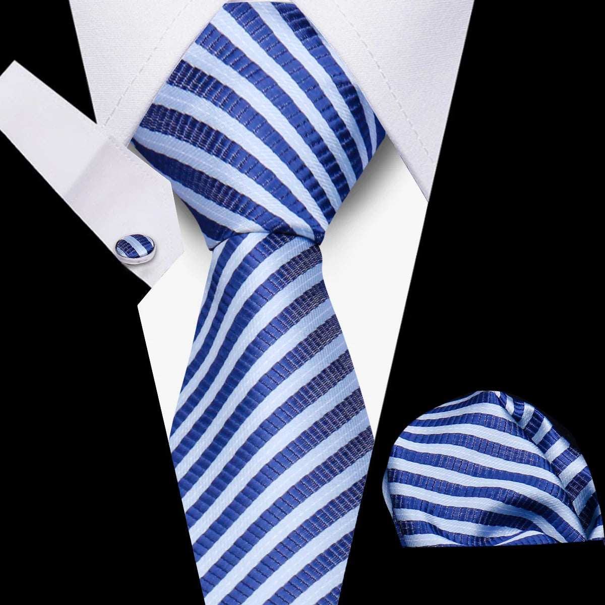 Men’s Business Necktie Set Canada Classic Plaid Cufflinks Handkerchief for Suit Wedding High-Quality 3PCS Tie Set Formal Gravata