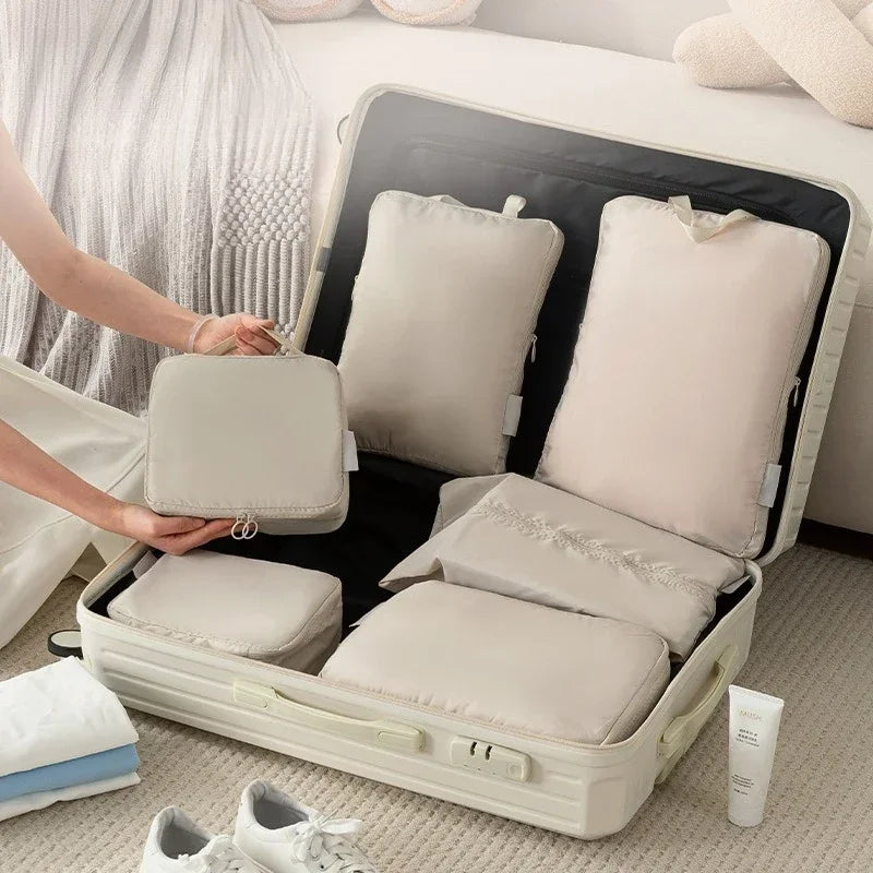 3/5/6PCS Travel Clothes Storage Bags USA Portable Suitcase Organizer Packing Cubes for Shoes, Clothes & Luggage Organization