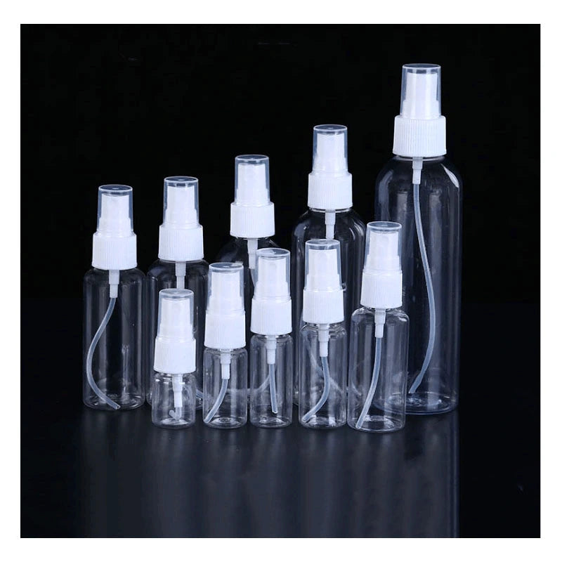 USA Travel Clear Refillable Bottles with Fine Mist Sprayer Pump Mini Perfume Atomizer