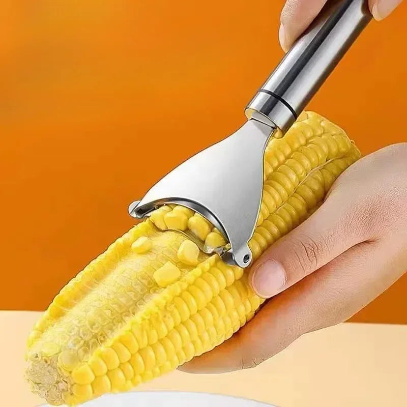 USA Corn Stripper Stainless Steel Manual Corn Planer Cob Stripper Reusable Corn Peeler Thresher Kitchen Fruit Vegetable Gadget Tool