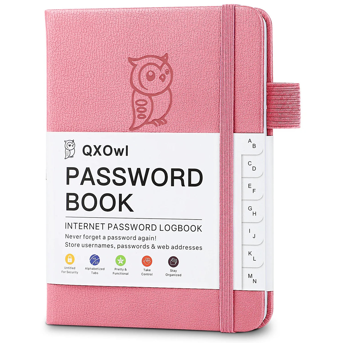 Alphabetical Password Book USA Internet Address Organizer Logbook, Small Pocket Password Keeper for Website Logins