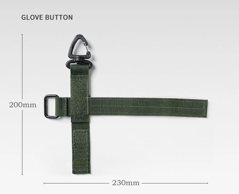 New Multi-purpose USA Nylon Gloves Buckle Tactical Glove Hook Safety Clip Outdoor Hiking Climbing Rope Storage Accessories