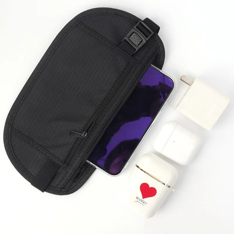 Running Waist Bag Canada Double-Layer Concealed Fanny Pack Slim Anti-Theft Travel Money Belt Waterproof Belt Bag for Men & Women Sports