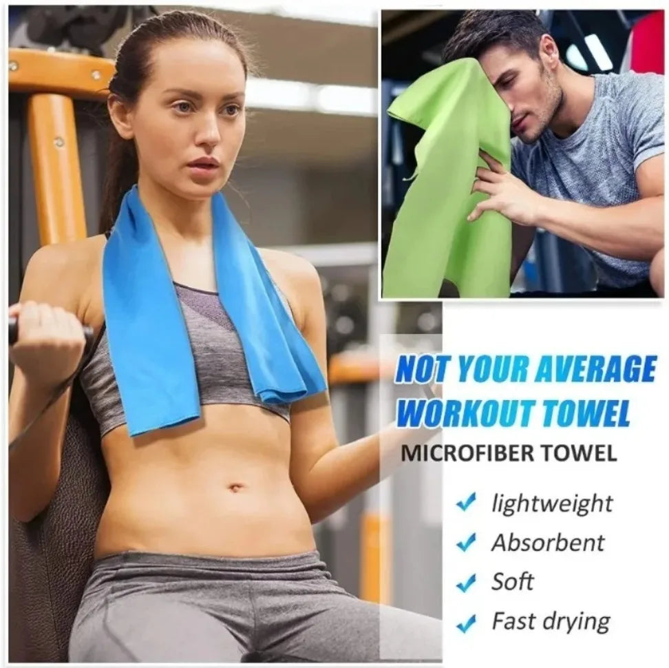 Quick-Dry Microfiber USA Towel - Ultra Absorbent, Compact & Sandproof for Gym, Beach, Travel & Swimming, Lightweight Sports Towel