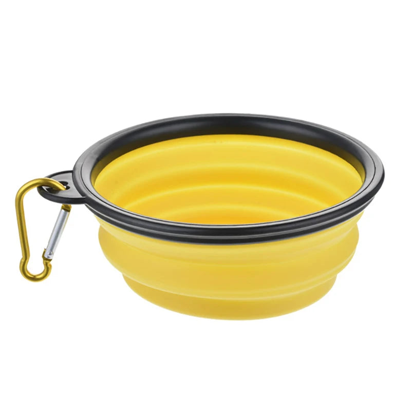 Durable TPR Portable Pet Food Bowl USA for Cats & Dogs, Collapsible Travel Water & Food Bowl for Outdoor Pet Use