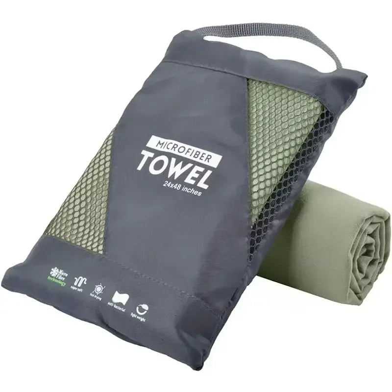 Quick-Dry Microfiber USA Towel - Ultra Absorbent, Compact & Sandproof for Gym, Beach, Travel & Swimming, Lightweight Sports Towel