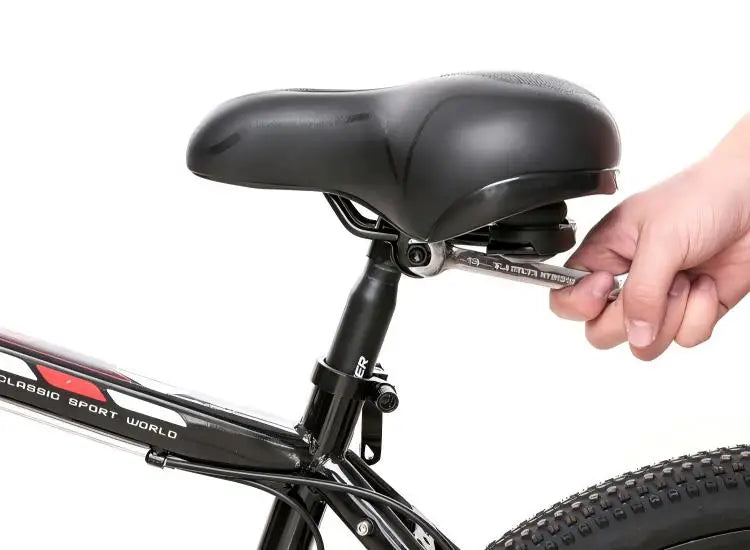 Oversized Comfort Bike Seat Extra Wide Thick Soft Bicycle Saddle Shock Absorbing Cushion for MTB Cruiser Cycling Accessories