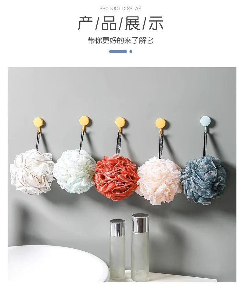 1/3PCS Durable Loofah Bath Sponge USA No-Loose-Petals Premium Body Shower Ball for Women’s Daily Bathing & Bathroom Use