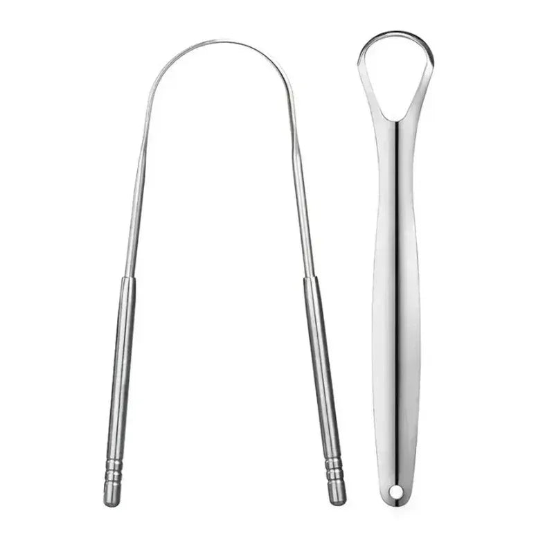 1/2/4 Pcs Reusable Stainless Steel Tongue Scraper Canada Cleaner Fresh Breath Oral Hygiene Care Tool