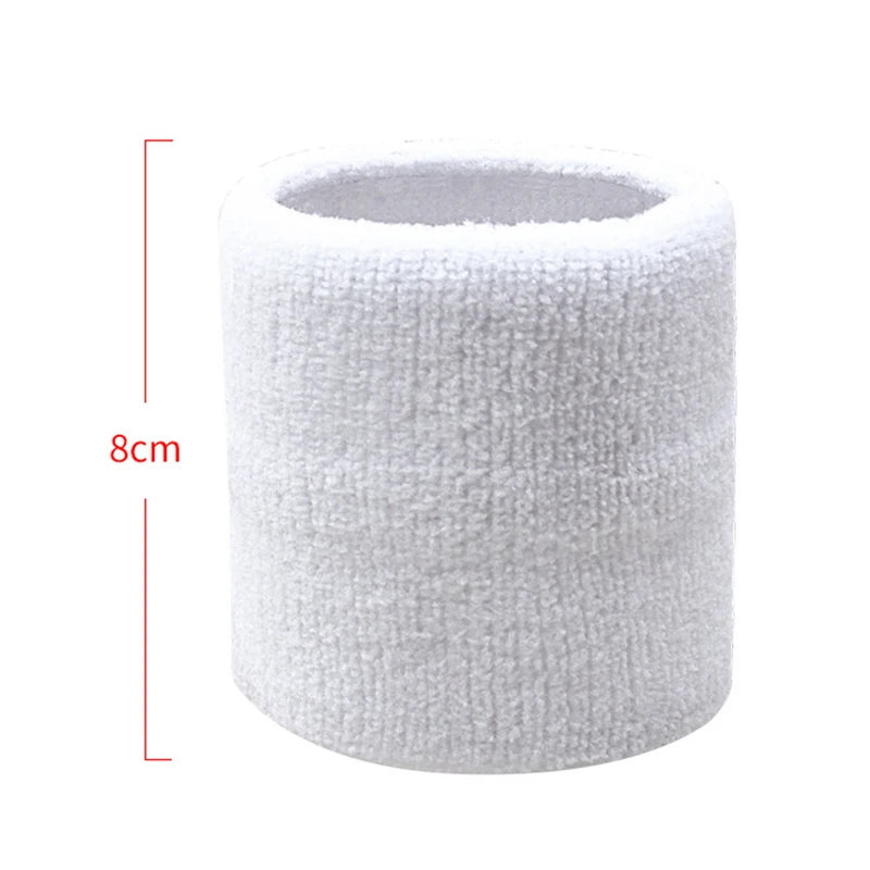 Cotton Wrist Support Band USA Sports Sweat Towel Wristband Tennis Wrist Guard Protector Strap for Fitness, Running & Gym Training
