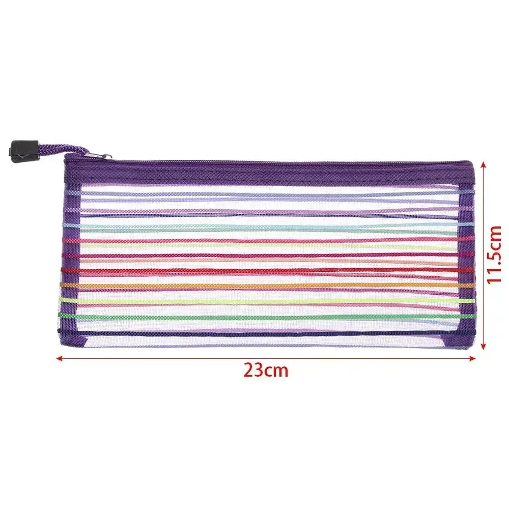Simplicity Solid Color Pen Bag Canada Zipper Design Large Capacity Pencil Case Portable Stationery Organizer for Students Back to School