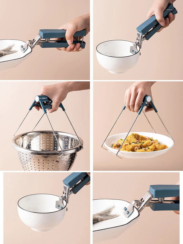 USA Bowl Clamp Anti Scald Clamp Kitchen Tool Clamp Steaming Vegetable Clamp Anti Slip And Anti Scald Hand Clamp Plate