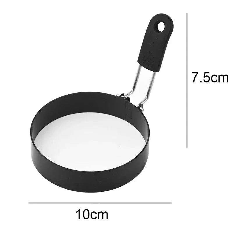 Anti-scald Egg Fried Ring Professional Stainless Steel Nonstick Round USA Pancake Mold Cooking Egg Mould Breakfast Sandwich Tools