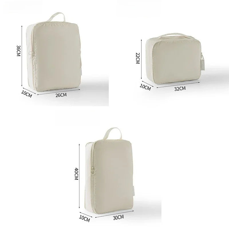 3/5/6PCS Travel Clothes Storage Bags USA Portable Suitcase Organizer Packing Cubes for Shoes, Clothes & Luggage Organization
