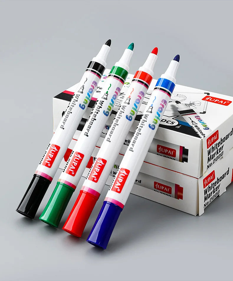 4 Colors Dry Erase Whiteboard Marker Pens Canada Low Odor Erasable Chalk Pens for Office School Stationery