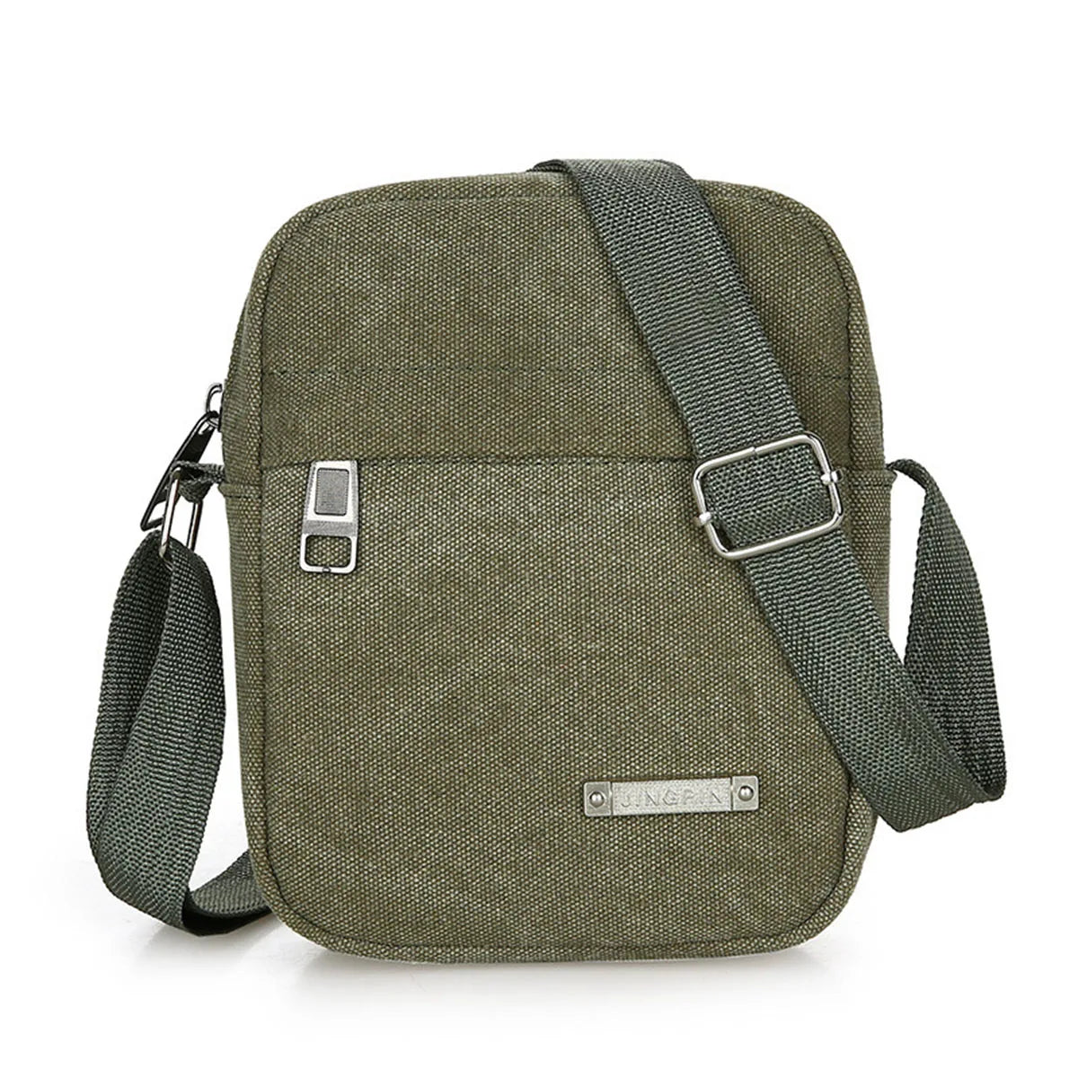 Men’s Casual Canvas Shoulder Bag USA Crossbody Phone Pouch Small Backpack Leisure Tote Handbag for Men