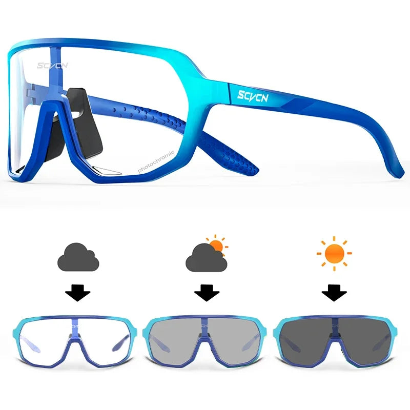 New Cycling Sunglasses USA Outdoor Sports Running Goggles for Men & Women, MTB Bicycle Glasses, Cycling Eyewear with 1 Lens