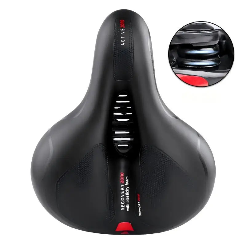 Oversized Comfort Bike Seat Extra Wide Thick Soft Bicycle Saddle Shock Absorbing Cushion for MTB Cruiser Cycling Accessories