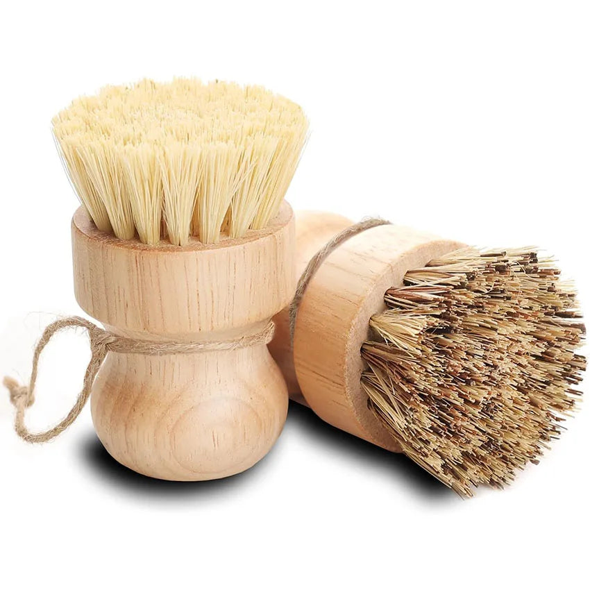 Kitchen Dishwashing Brush Does Not Damage the Pot, Coconut Brown Dishwashing Brush, Kitchen Cleaning Sisal Pot Brush
