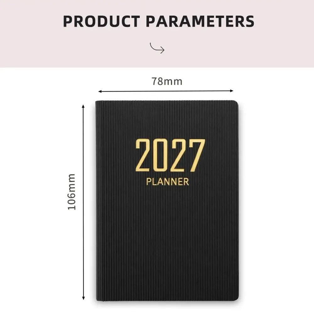 Mini A7 2027 Agenda Book USA Pocket Calendar Appointment Diary Weekly Planner for School & Office Supplies