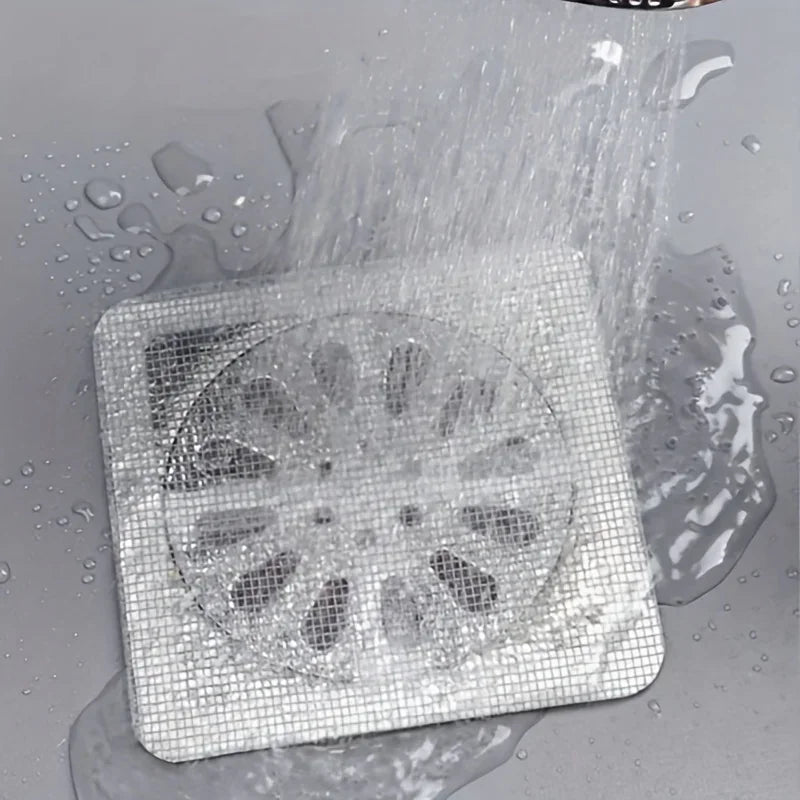 USA Disposable Floor Drain Sticker Shower Drain Hair Catcher Cover Sink Strainers Hair Filters Bathtub Mesh Filter Sticker