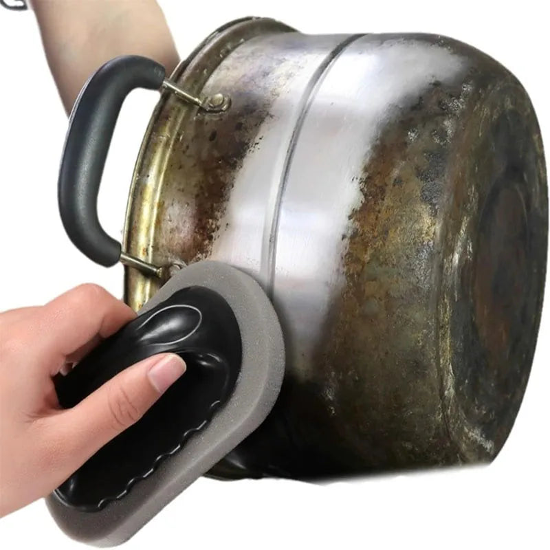 USA Sponge Brush with Handle Reusable Wipe Eraser Cleaner Kitchen Pot Brush BBQ Strong Decontamination Cleaning Tools