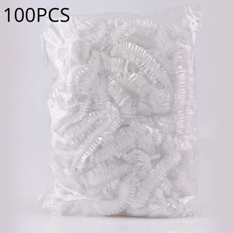 Disposable Shower Cap Canada Transparent Waterproof Hair Covers Sauna Accessories Bathroom Products for Home