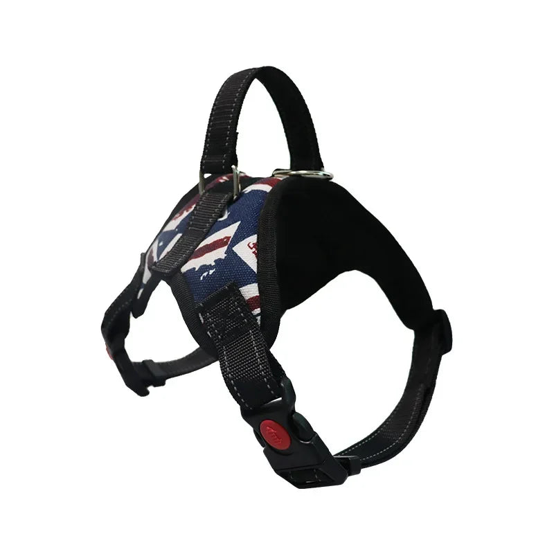 Adjustable Dog Harness USA Pet Walking Vest Collar for Small, Medium & Large Dogs Pet Accessories