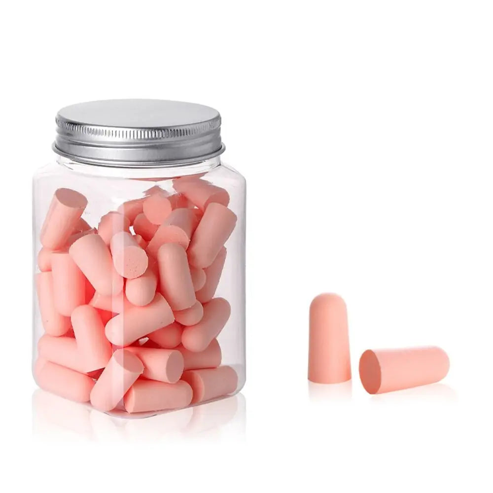 10/24/60/120Pcs Anti-noise Ear Plugs Slow Rebound Soft Tapered Noise Reduction Earplugs Multicolor Universal Hearing Protector