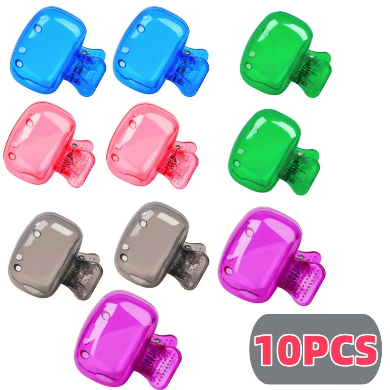 10pcs USA Travel Toothbrush Head Covers Toothbrush Protector Cap Brush Pod Case Protective Portable Plastic Clip for Household