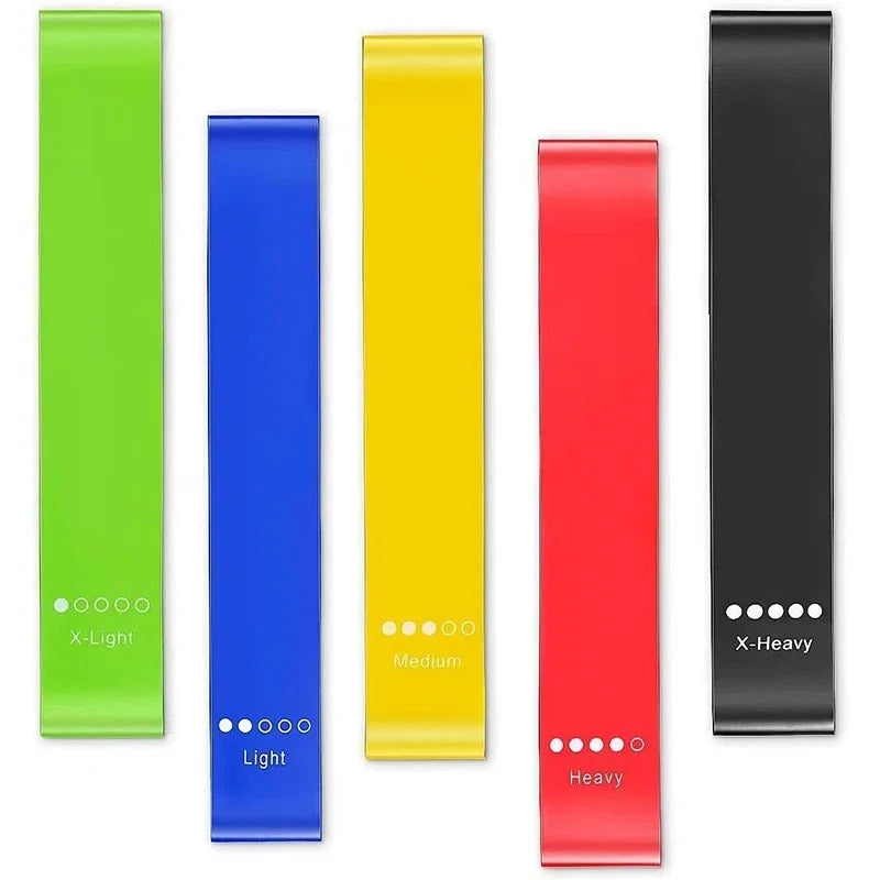 1/5PCS Resistance Bands TPE Elastic Loop Stretch Band Hip Tension Band Leg Fitness Exercise Training Pilates Yoga Gym Equipment