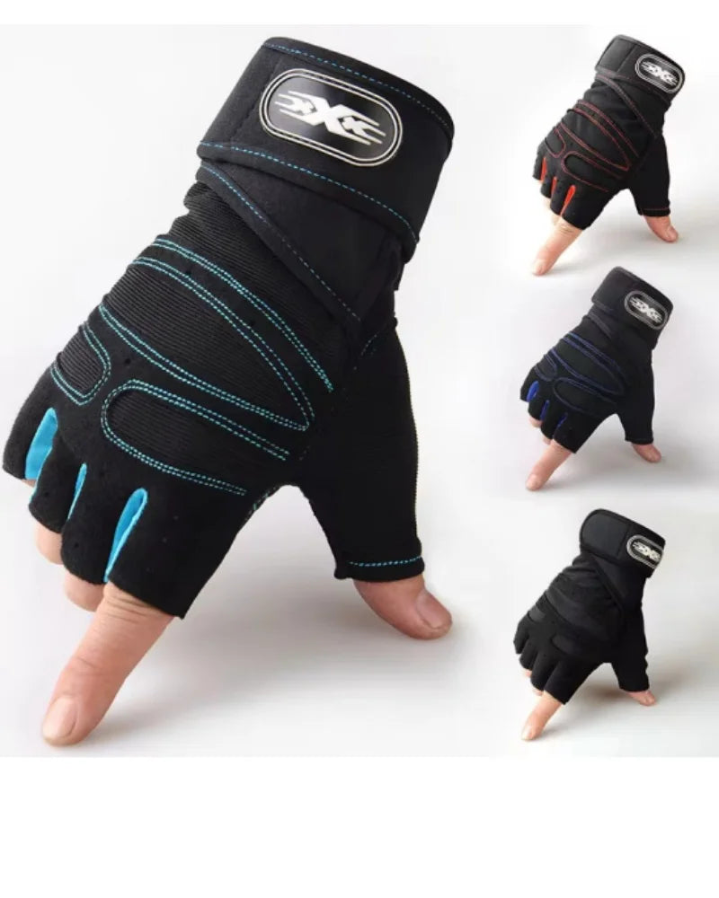 Gym Gloves USA for Men & Women Fitness Weightlifting Wristband Gloves for Bodybuilding, Training, Cycling & Shockproof Sports Exercise