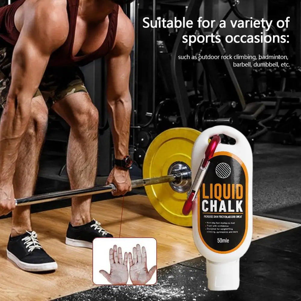 50/30ml Sports USA Liquid Magnesium Powder Fitness Lifting Anti Slip Cream Grip Liquid Magnesium For Pole Dancing Rock Climbing