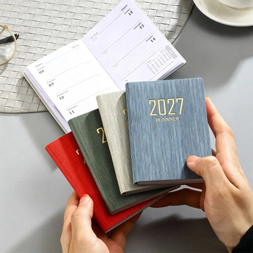 Mini A7 2027 Agenda Book USA Pocket Calendar Appointment Diary Weekly Planner for School & Office Supplies